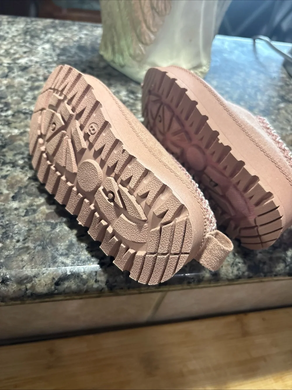 Girls' Pink Slip-On Cozy Shoes